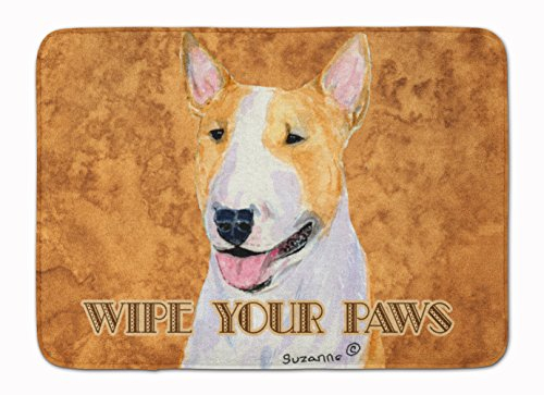 Caroline's Treasures Bull Terrier Wipe Your Paws Floor Mat, Multicolor, 19 x 27