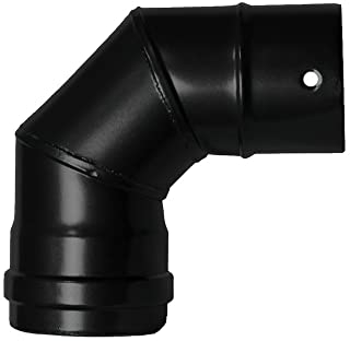 WOLFPACK LINEA PROFESIONAL - Codo Estufa Pellet Vitrificado Ø80 mm 90°