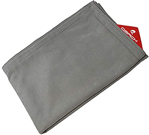 QSack Indy Sitzsack Bezug ohne Füllung, Indoor Sitzsack Hülle 140 x 180 cm (grau)