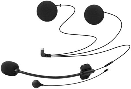 FreedConn Micrófono Auricular Cable Suave Auricular Accesorio para Casco de Moto Interfono Bluetooth intercomunicador para TCOM y TMAX(8Pin)