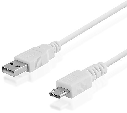 BestPlug 5 Meter 2.0 USB Kabel, USB A-Stecker auf Micro USB B-Stecker, High Speed, Weiß