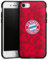 Silikon Hülle kompatibel mit Apple iPhone 7 Case schwarz Handyhülle FC Bayern München Camouflage FCB