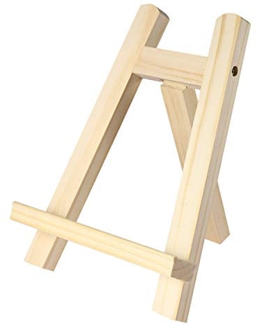 Toyvian Tisch-Kalender / Ständer für den Schreibtisch, aus Holz, mit A-Rahmen, Fotorahmen, Fotorahmen, dreieckige Staffelei (15 x 20 cm)