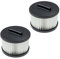 vhbw 2x filtre compatible avec Dewalt DWV9340-XJ aspirateur - filtre HEPA noir/blanc