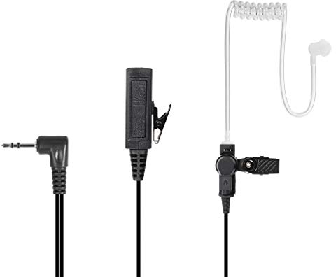 Hoornie Heavy Duty In-Ear Funkgerät Headset | Mit robustem Mikrofon | Für Motorola TLKR & Talkabout TLKR-T60, TLKR-T62, TLKR-T72, TLKR-T80, TLKR-T81, TLKR T82 Extreme, TLKR T92 H2O, XT180, XT185