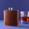 I'm Full of Christmas Spirit (Whiskey) Tan Leather Hip Flask - Funny Christmas Gifts - Whiskey Presents for Men - Stocking Fillers for Him - Secret Santa Gifts Under 10 Pounds