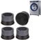 4 Pack Washing Machine Feet Pads with Suction Cup, Anti Vibration Rubber, Shock and Noise Cancelling Washing Machine Stabilizer Support for Washer and Dryer, Reduce Noise, Anti Slip, Protect Floor