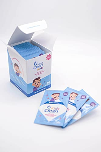KidsClean Lingettes Hydroalcoolique pour Enfants 30 Pcs