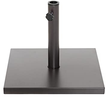 Trademark Innovations UMBASE-SQ-28BRN Schirmständer, quadratisch, Braun