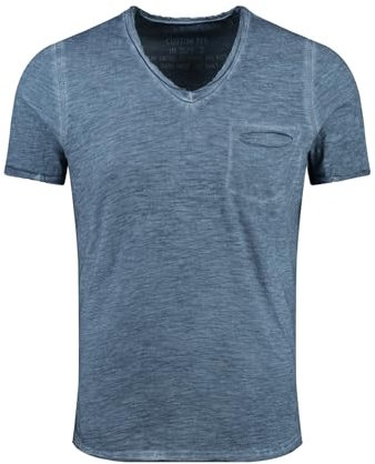 KEY LARGO Herren SODA New v-Neck T-Shirt, Flintstone Blue (1233), L
