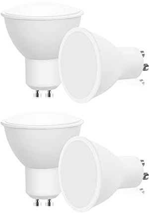 Bonlux Led Dusk to Dawn Light Sensor Bulb 5W GU10 Smart Light Bulb Cold White 6000K 450LM 50W Equivalent Automatically On/Off for Indoor Outdoor Courtyard Porch Garage Security Lighting 4 Pack