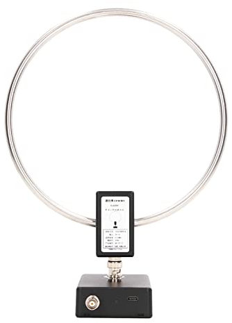 Changor Antenne Radio à Ondes Courtes, SW 2.3-30MHz Antenne Radio Onde Courte Amplifiée Interieur Antenne à Boucle en Acier Inoxydable