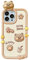 YAKVOOK Kawaii Handyhüllen für iPhone 13, niedlicher Cartoon-Keksbär, Handyhülle mit Bubble Tea, 3D-Hülle, weiches Silikon, stoßfeste Schutzhülle für Damen und Mädchen