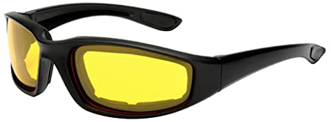 KOZEEY Flexible beschlag Motorradbrille Outdoor Sports Schutzbrille, Gelb