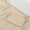Lucky Brand Overtufted Cotton Fringe Badteppich mit Quasten, Baumwolle, Hellgrau, 2-Piece Set: 17x32/20x40, 2