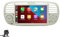 BOOMBOOST Wireless CarPlayer Android Auto Car Stereo Android 7 Inch 2 Din Touch Screen Car Radio Support Bluetooth/FM/WiFi/GPS/Mirror Link Compatible with Fiat 500+8LED Camera (White)