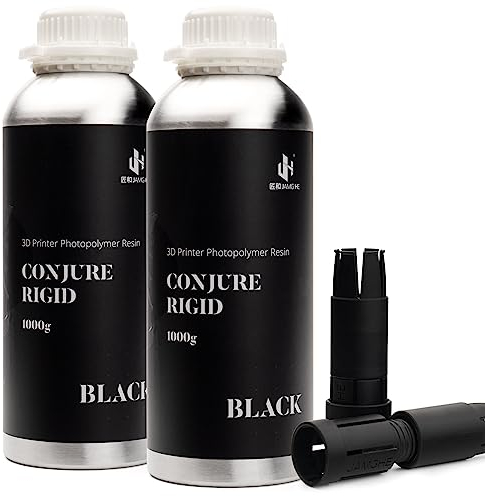Chitu Systems Conjure Rigid Resin mit ingenieurähnlichen Eigenschaften für funktionelle Gadgets Harzdruck, geringe Schrumpfung für gelenkige Figur LCD 3D-Druck (Schwarz, 2000g)
