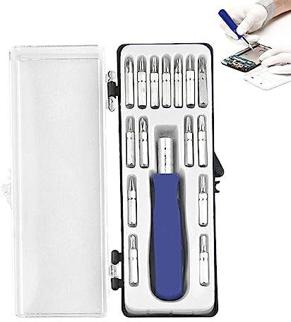 1 Screwdriver Set, Multi-Bit Repair Tool Magnetic Tip Screwdriver, Flat Head Screwdriver for Men Household Tools Eyeglass Gadget