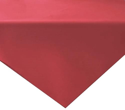 Tischdecke Mitteldecke Unterdecke Gartentischdecke 85 x 85 cm einfarbig abwaschbar fleckgeschützt strapazierfähig für den Innen- und Außenbereich (dunkelrot)