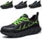 ISOOUS Arbeitsschuhe Herren Sicherheitsschuhe Damen Stahlkappenschuhe Sportlich Atmungsaktiv Schutzschuhe rutschfest Grün 46