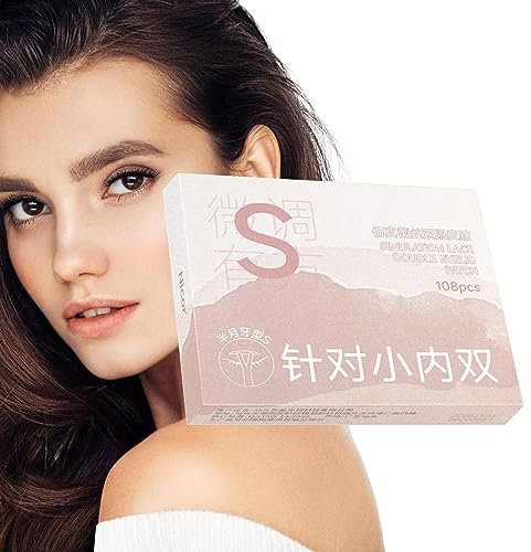 Doppelter Augenlidaufkleber, Unsichtbare Augenlidaufkleber, Langlebiger, atmungsaktiver Augenlidaufkleber für zusätzliches Augen-Make-up, sofortige Augenlidstraffung bei schlaffen Augenlidern Vesone