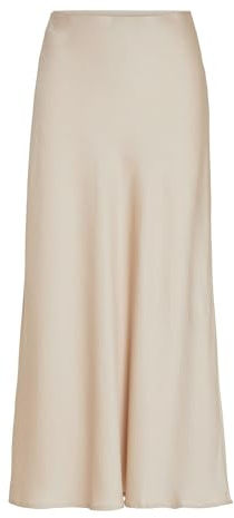Vila Female Damen High Waist Midirock, eleganter Rock in Midi-Länge VIELLETTE High Waist