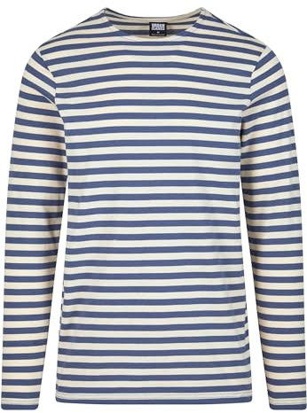 Urban Classics Regular Stripe Long Sleeve T-Shirt M Blue