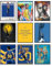 BigWig Prints Steph Curry Poster, Basketball-Poster für Jungenzimmer, NBA Golden State Warriors, Basketball-Wanddeko, Golden State-Schlafzimmerdeko, 9er-Set (ungerahmt, 20,3 x 25,4 cm)