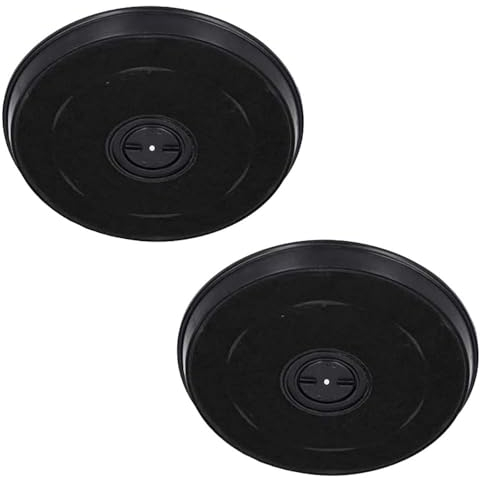 2 filtres hotte à Charbon Actif Compatible avec Faber diamètre 23 cm