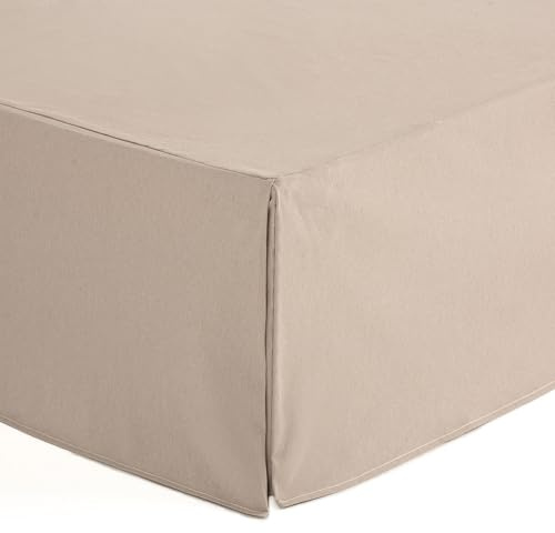Cache-sommier 100 x 190/200 cm Housse sommier lit 100 cm - Couleur Marron