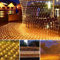 LYPPUL Lichternetz Außen 3x2m, 200 LED Lichterkette Außen Netz mit Stecker Warmweiß, IP67 Wasserdicht Lichternetz Innen mit Fernbedienung Timer 8 Modi für Büsche Garten Zimmer Balkon