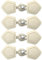 DHER KnöPfe Mit Verschluss Leder Buttons FüR Mantel Notizbuch Tasten KnöPfe Verschluss Jacken 4 Paar Knopf Pullover Windjacke Harz Knopf Mantel Knopf Horn Knopf Mode Rucksack (Beige1)