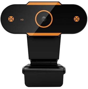 Webcam USB: cámara HD para streaming y videollamadas, cámara web versátil | sin controlador, ordenador con enfoque automático y gran ángulo de visión, cámara USB PC y ordenador de sobremesa