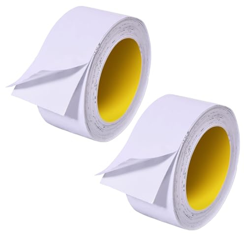 CHGCRAFT 5.47 Yards Einseitig klebendes weißes Schaumstoff Band Isolierband zum Abdichten Seam Sealer Canvas für Fenster und Türausbesserungen, 1,9 Zoll breit, Weiß