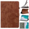 DayQiQiPu PU Leather Case for Amazon Fire 7 (7.0 Inch, 12th Generation, 2022 Release) Cute Tiger Icon Pattern Flip Tablet Case Card Slot Stand Protection Cover,Brown