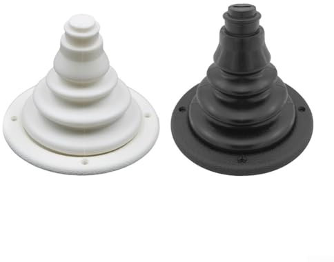 Fuelle de goma protector para cables de cambio de dirección marinos adecuados para yates, barcos y buques de motor (negro)