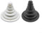 Fuelle de goma protector para cables de cambio de dirección marinos adecuados para yates, barcos y buques de motor (negro)