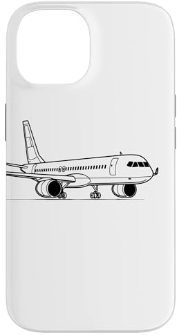 Hülle für iPhone 14 Flugzeug Skizze Aviatik
