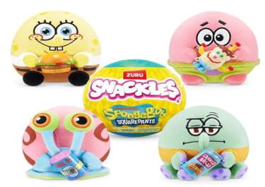 Zuru Snackles Bob Esponja Ball mit Überraschungsplüsch Serie 1