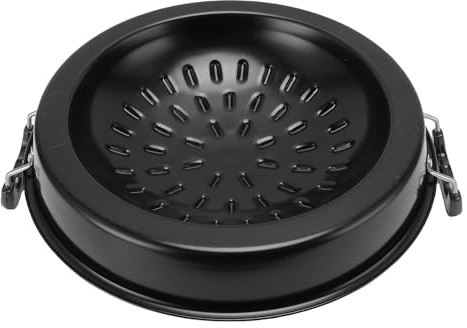 Jelquix Thai Barbecue Grill Pan 2 in 1 Even Heating for Home Use and Parties Aluminum Hot Pot (35cm/13.78in Black)