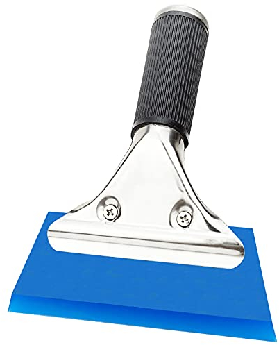 Ewrap Limpiacristales de Goma Azul de la escobilla de Goma del baño de la escobilla de baño para la Puerta de Cristal, Parabrisas del Coche