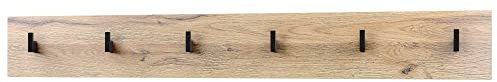 Vladon Wandgarderobe Wandpaneel Garderobenpaneel Linea, Made in Germany, in Eiche Natur