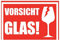10-1000 x AufkleberVORSICHT GLAS! - Alternativ Vorsicht Glas Klebeband (100)