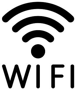 Aufkleber Tattoo WIFI 12cm schwarz WLAN Hotspot kostenlos Internet Zugang Zeichen Symbol Logo