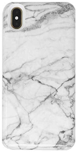 Halo Selfie Light Battery Case - [4500mAh] Charging Case for Rechargeable Battery Flash Lighting Selfie Case Illuminated Cover with charging Indicators iphone XS Max, White Marble