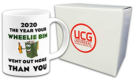 2020 The Year Your Wheelie Bin Went Out More Than You Funny Novelty Gift Mug
