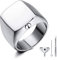 MeMeDIY Personalisierte Urne Ring Siegelring für Frauen Männer Haustier Gedenktaschenhalter aus Edelstahl Souvenir mit Trichterbausatz Ringgrößeneinsteller (Gold Größe 60)