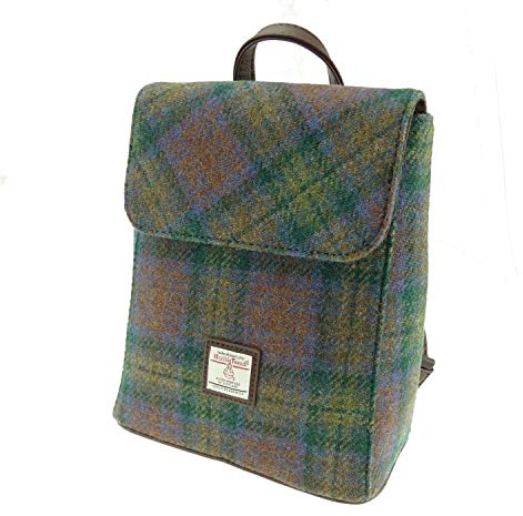 Glen Appin LB1213 Mini-Rucksack aus echtem schottischem Harris-Tweed, Tummel-Stil, mehrfarbig, Skye Tartan – Col94, One size