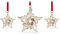SWAROVSKI Weihnachtsschmuck, Jahresausgabe 2021, festlich, 3er-Set, Champagner-Kristall