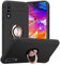 Cadorabo Hülle kompatibel mit Samsung Galaxy A70 / A70s Schutzhülle TPU Silikon Case mit Ring Slim Kratzfest Weiche Gummi mit Rundumschutz Case Hülle für Galaxy A70 / A70s in Schwarz